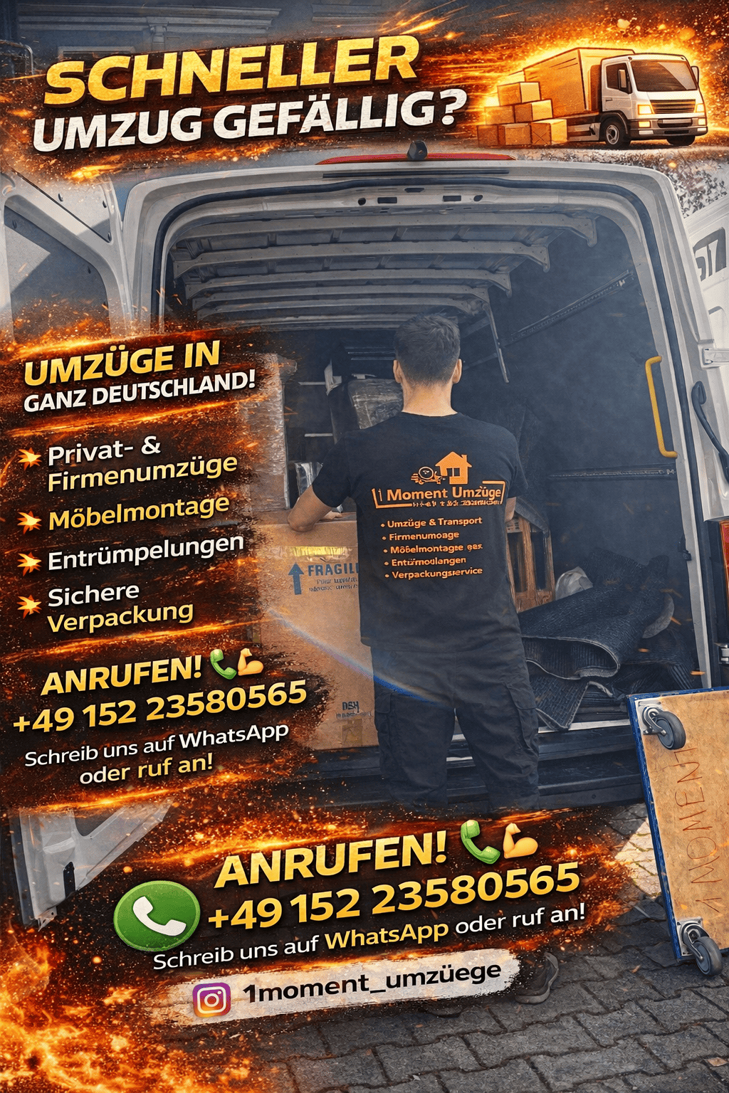 Eilumzug Frankfurt am Main – Schneller Umzugsservice | 1Moment Umzüge